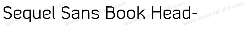 Sequel Sans Book Head字体转换